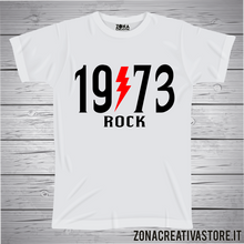 Carica l&#39;immagine nel visualizzatore di Gallery, T-shirt per festa di compleanno 1973 ROCK