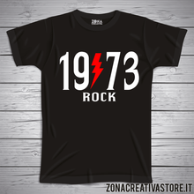 Carica l&#39;immagine nel visualizzatore di Gallery, T-shirt per festa di compleanno 1973 ROCK