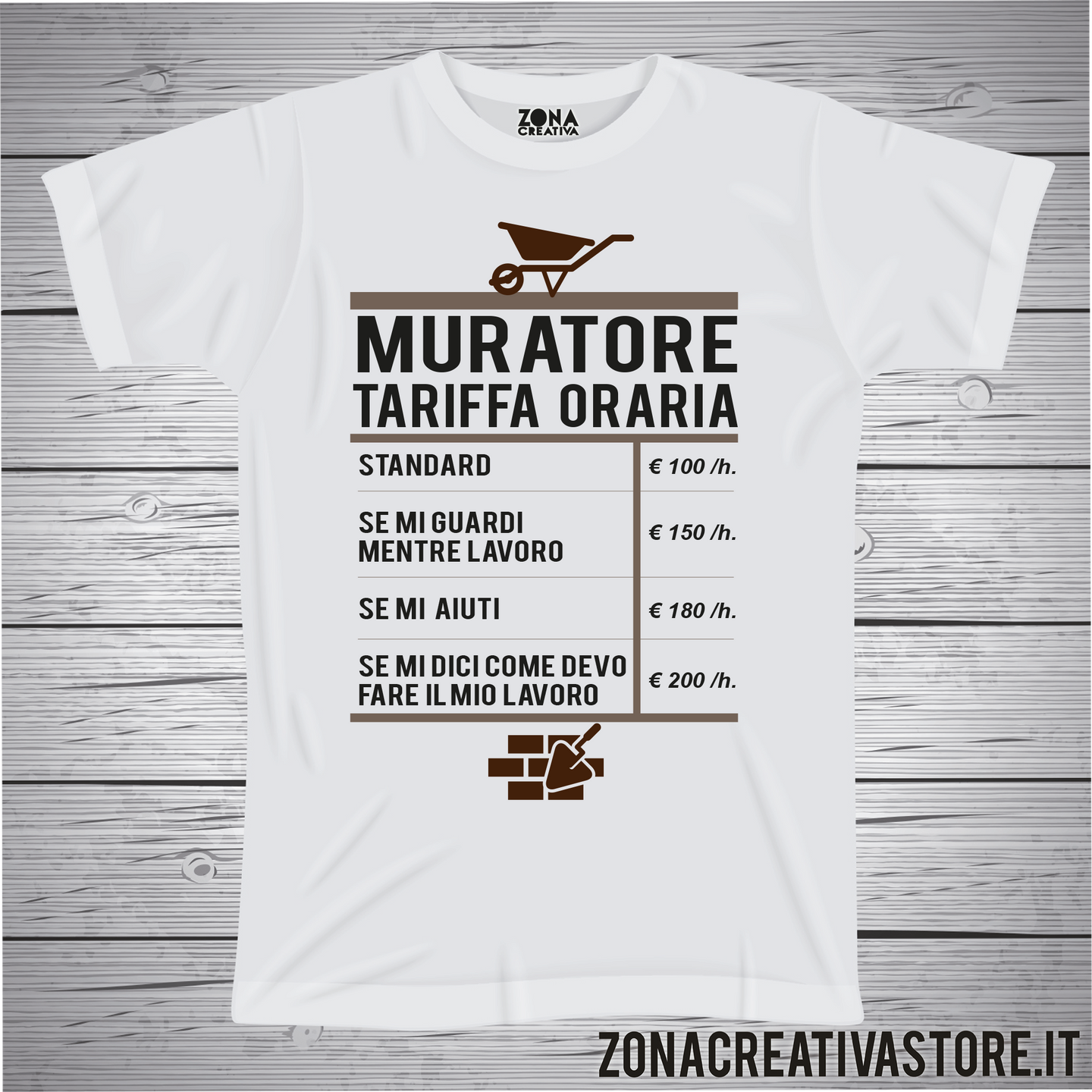 T-shirt MURATORE TARIFFA ORARIA
