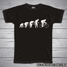 Carica l&#39;immagine nel visualizzatore di Gallery, T-shirt EVOLUZIONE CICLISMO