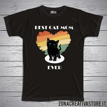 Carica l&#39;immagine nel visualizzatore di Gallery, T-shirt BEST CAT MOM