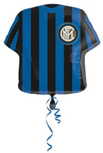 Carica l&#39;immagine nel visualizzatore di Gallery, Pallone gonfiabile foil forma di maglietta calcio Inter - Altezza cm. 60